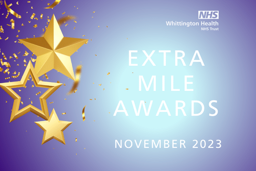 Extra mile award winners, November 2023 announced